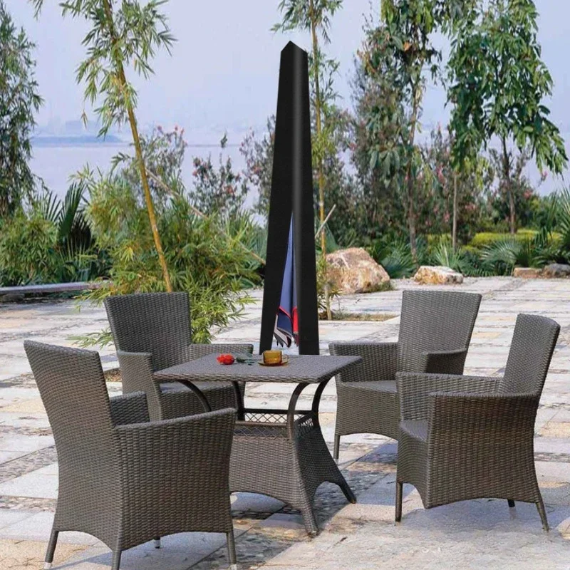 Oxford Outdoor Patio Straight Parasol Cover Waterproof Parasol Protective Cover UV-Anti Windproof Garden Umbrella