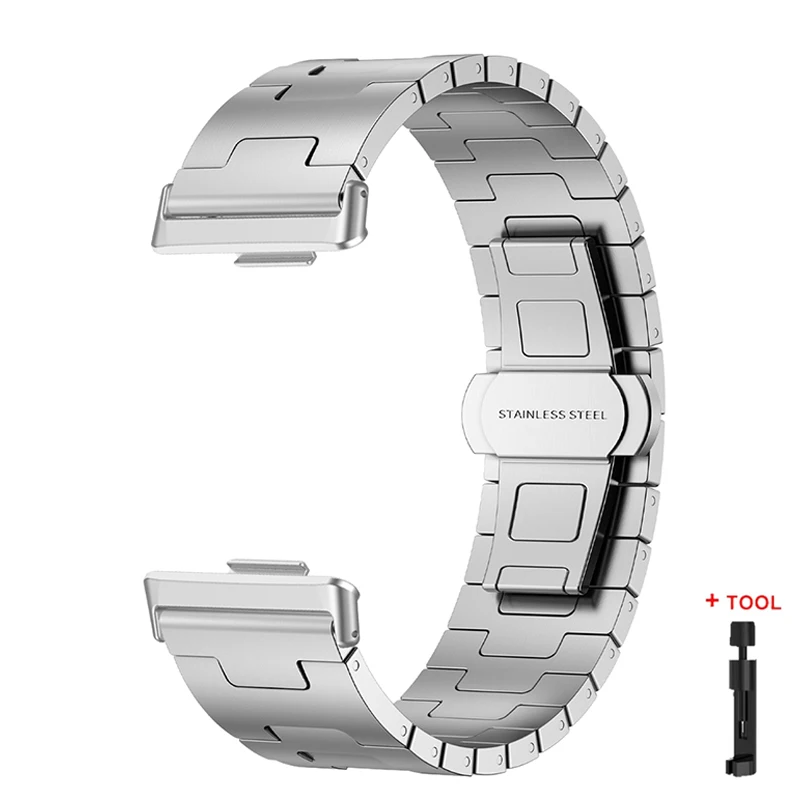 Luxury Titanium Metal Strap with Folding Clasp
