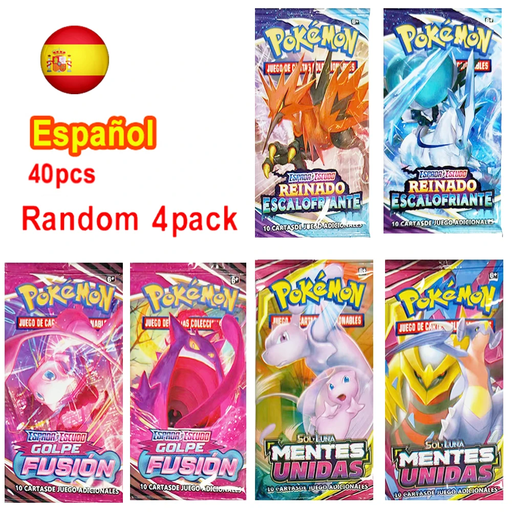 

Pokemon Cards Scarlet Violet Sun Moon GX Vmax EX English French Spanish Shining Battle Trading Collection Card Booster Pack Gift