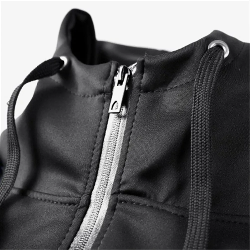 Mens Autumn Hooded Jacket Magic Square Logo Print