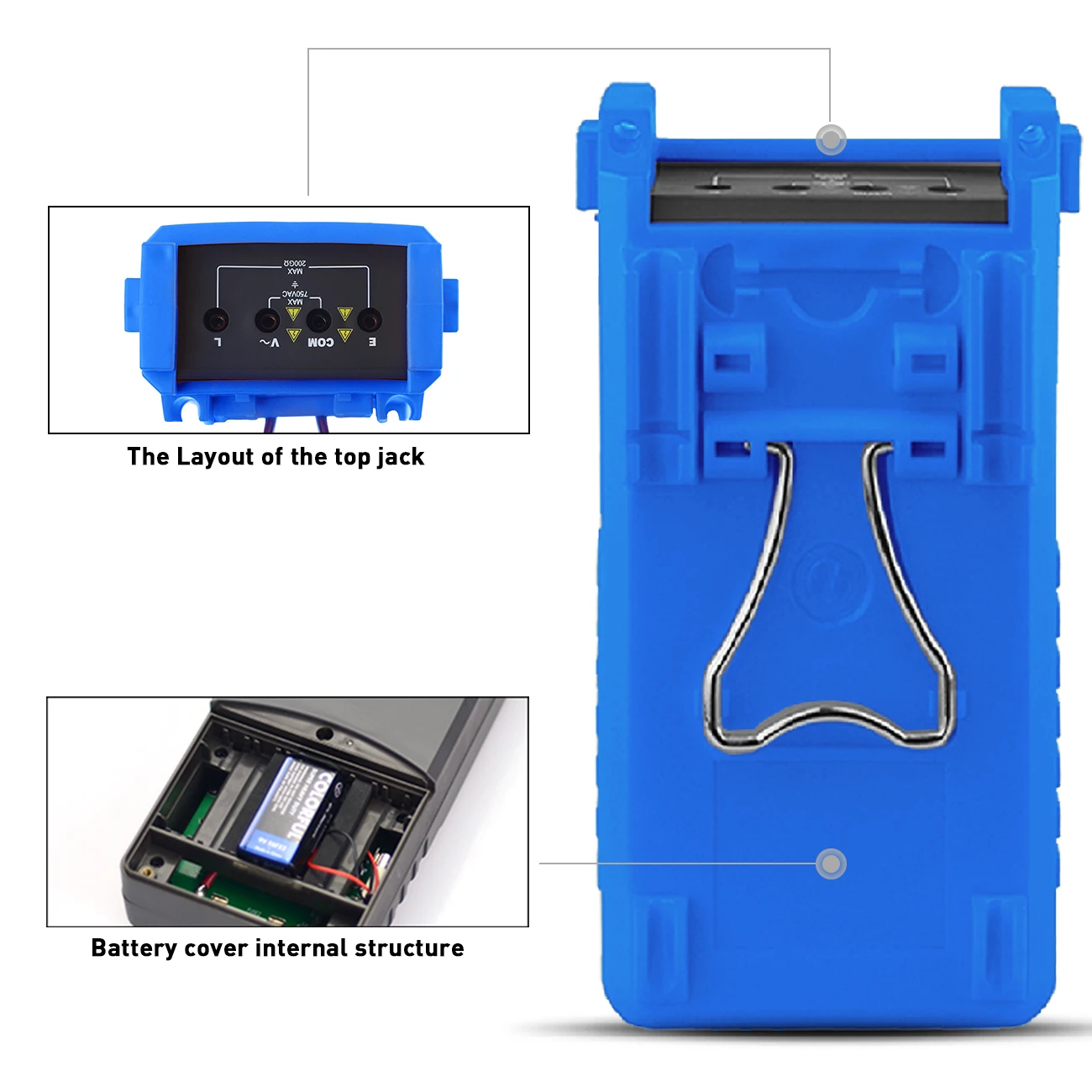 Megohmmeter 200 Gig Ohm Digital Insulation Resistance Tester 500V/1kV/2.5kV/5kV Auto Range Voltage Resistance Tester