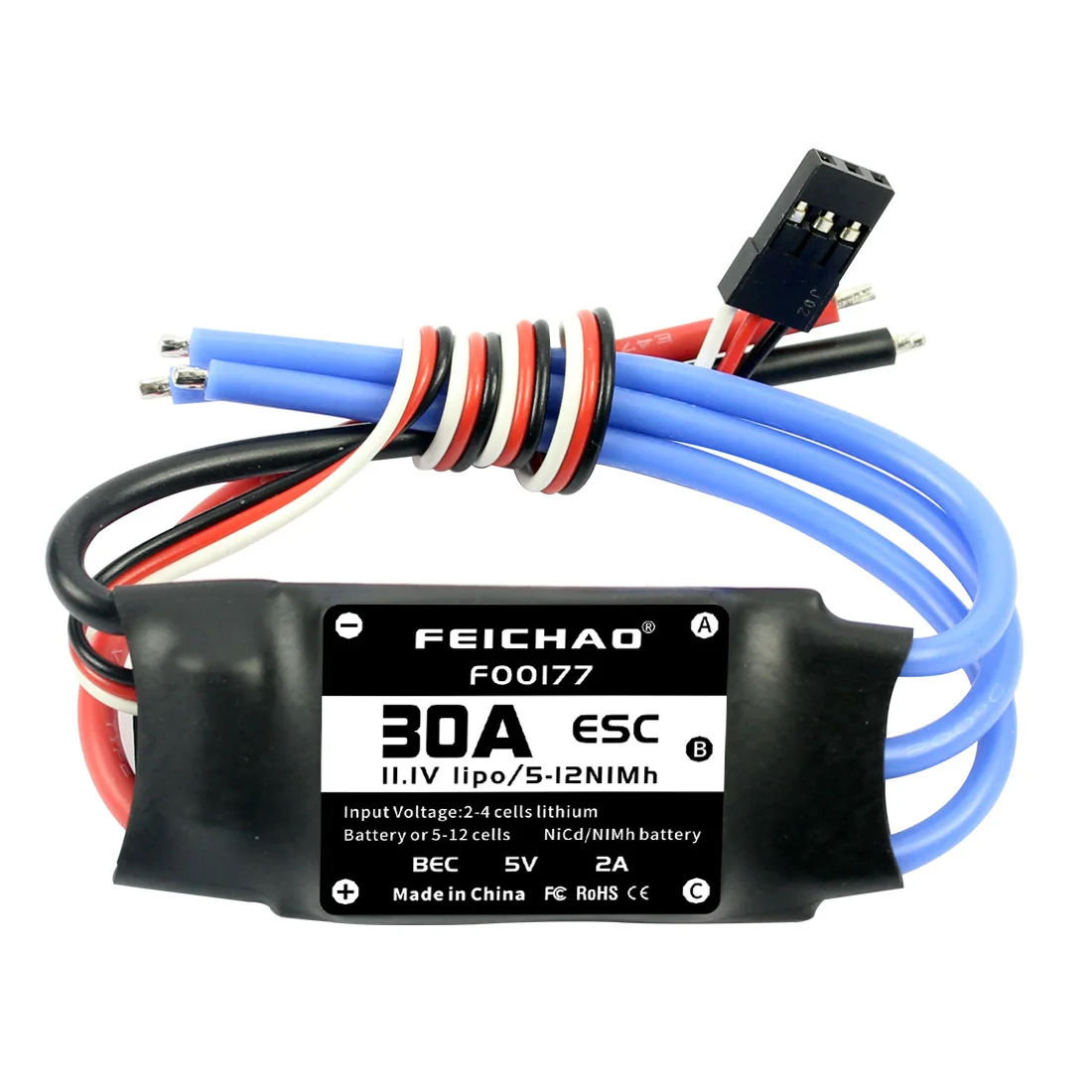 FEICHAO 30A Brushless ESC Speed Controller For DIY FPV RC Quadcopter Hexacopter Multi-Rotor Aircraft Trex 450 Helicopter + FS