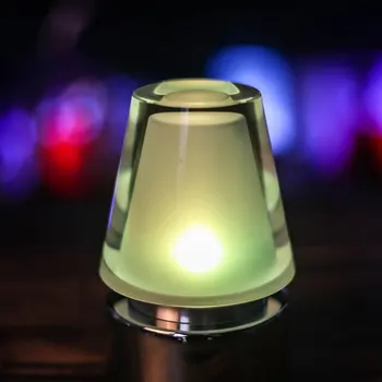 창의적인 아크릴 금속 충전식 책상 램프 바 테이블, 수영장 분위기 책상 램프 바 라이트, LED 야간 조명