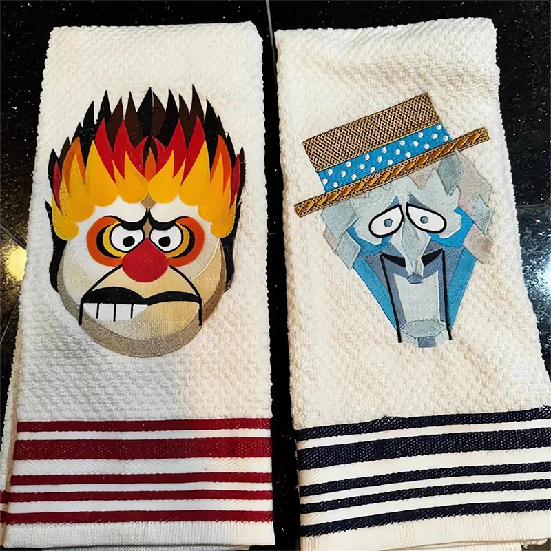 Cotton Towel Face Towel Thickened Towel Christmas Printed Cotton Fiber Hand Towel Home Bathroom Wash Face Set