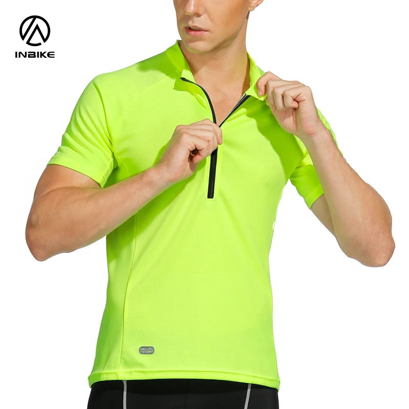 INBIKE Men Cycling Base Layers Bicycle Short Sleeve Shirt Highly Breathable Underwear Bike Cool Jersey Quick Dry Clothes IM8130