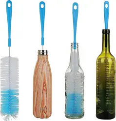 Versatile Extra - Long Bottle Brush Cleaner for Deep Cleaning and Narrow Openings (1 Pcs Blue)