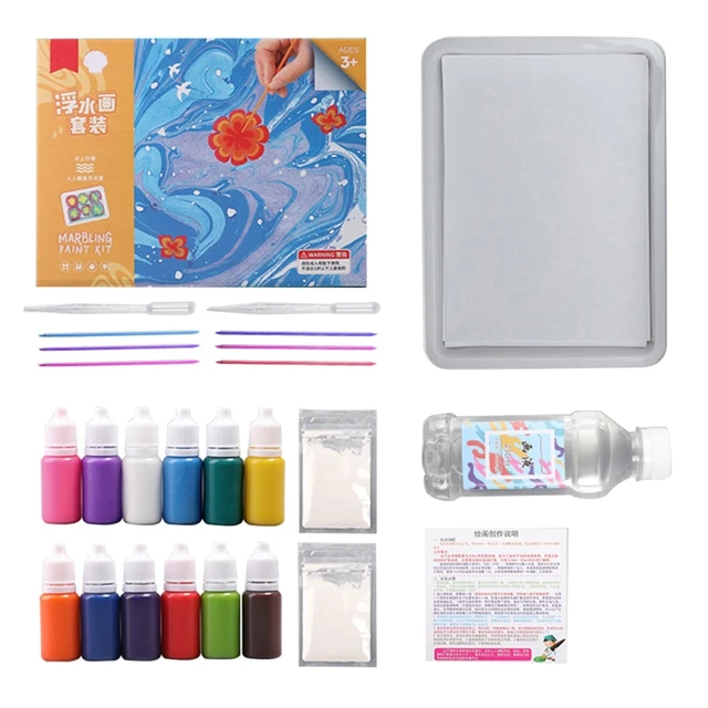 6/12 Colors Water Marbling Paint Kit For Kids Art Painting on Water  Creative Art Set Crafts For Girls And Boys - AliExpress