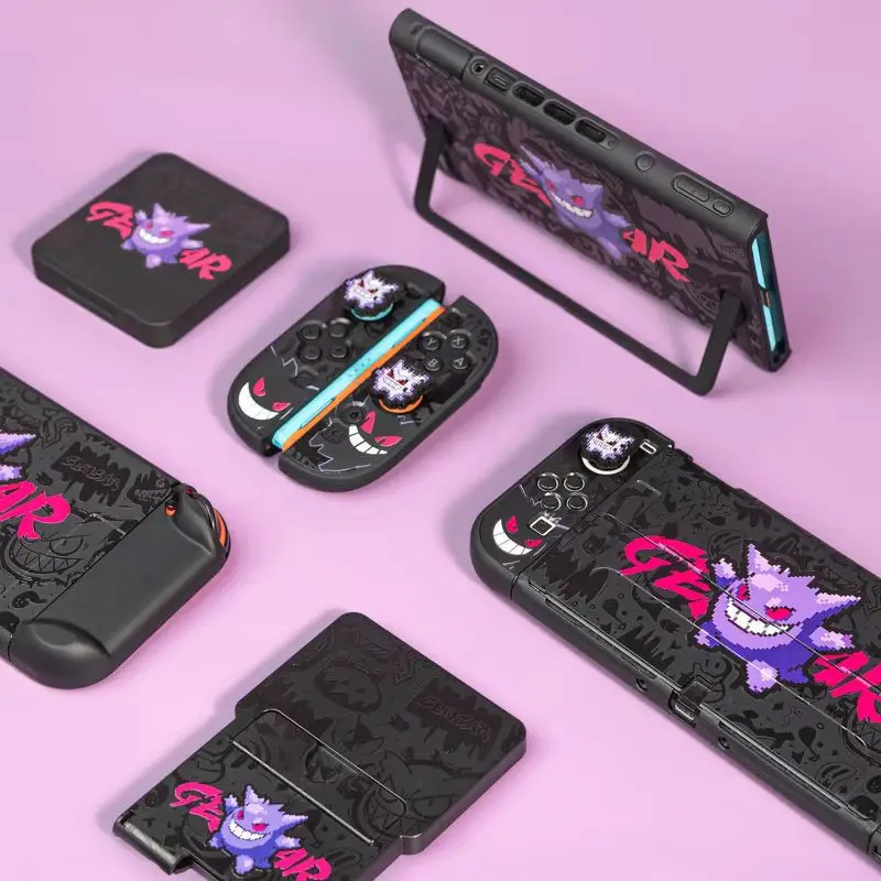 Nuova Custodia per Switch 2 Anime Gengar, Borsa da Viaggio, Kit Accessori per Giochi, Cover Protettiva Rigida per Joycon - immagine 2