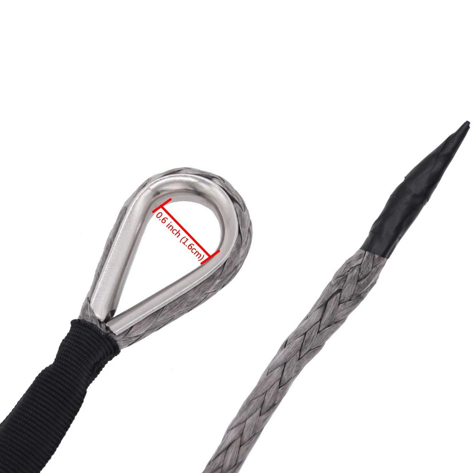 Câble Treuil Acier Inoxydable 4mm X 12m - 2000LBS Résistant Galvanisé