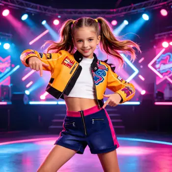 Completo per Giochi di Ruolo per Bambini: Top a Maniche Lunghe e Pantaloncini, Set Due Pezzi per Compleanno, Carnevale, Moda Quotidiana, Stile Kpop e Spettacoli