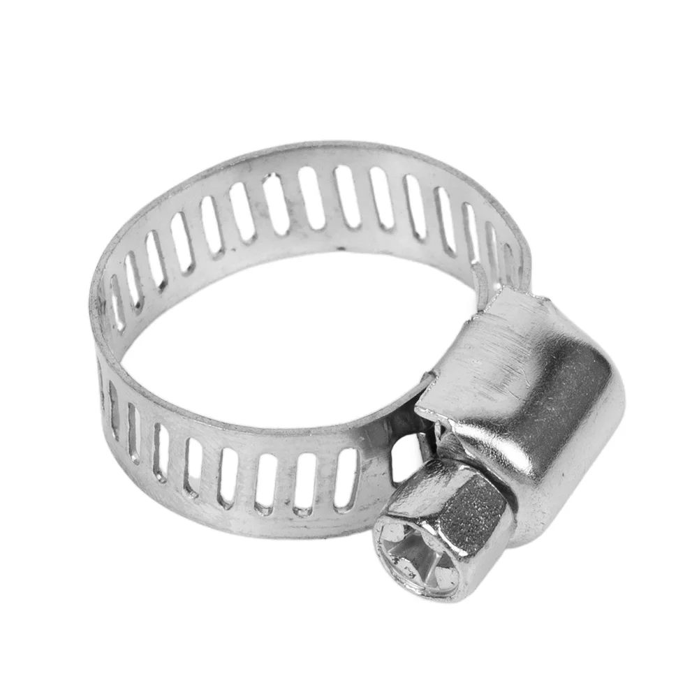 

13-20mm Hose Clamps Clamps Parts Replacement Worm Clips Adjustable Clips Cooling system Set Stainless steel Practical