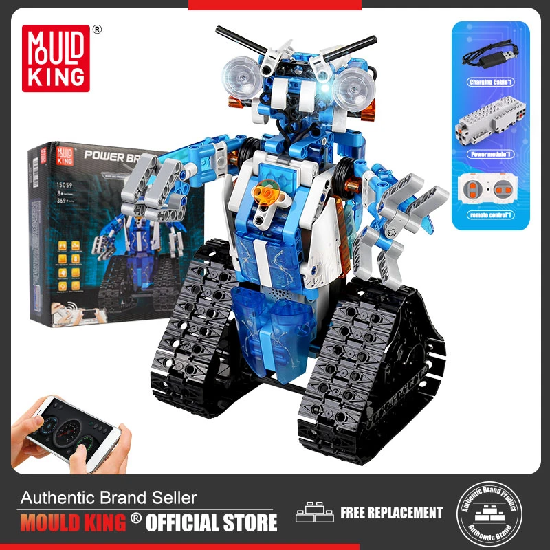 MOULD KING 15059 Robot z klocków sterowany aplikacją z EU za $20.52 / ~91zł