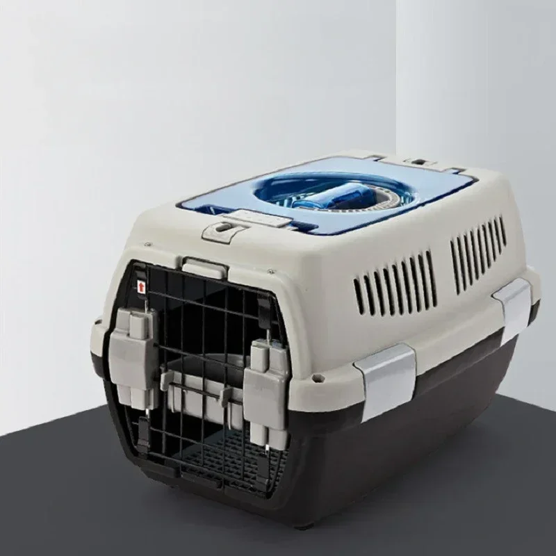 Pet Air Box Air Transport Pet Cage When Traveling Portable Plastic Shipping Box for Large Dogs Portable Travel Carrier