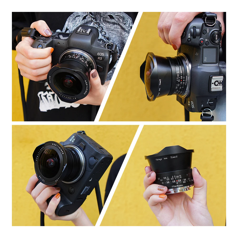 TTArtisan 7.5mm F2 APS-C 광각 어안렌즈 ( E, 후지 X, 캐논 M, 니콘 Z, 라이카 L, 파나소닉, 올림푸스 M43 카메라용)