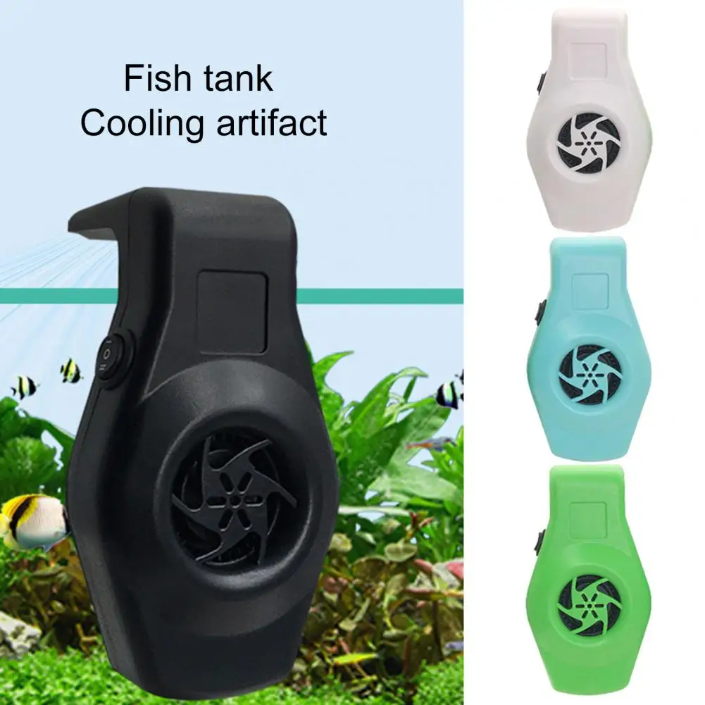 

Fish Tank Fan Strong Wind Wall-mounted Mute USB Cable Cool Down ABS Aquarium Chillers Fish Tank Cooler Fan Fish Tank Supplies