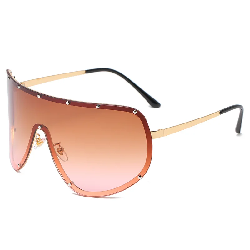 New Steampunk Oversized Sunglasses for Women Trends Punk Y2k Sun Glasses Men 2000\'S Brand Designer Eyewear UV400 De Sol Oculos