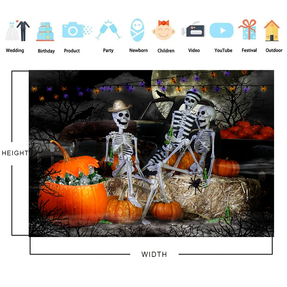 Halloween Kürbis Foto Banner – Dekoration Für 1. Geburtstagsparty Im Halloween-Stil
