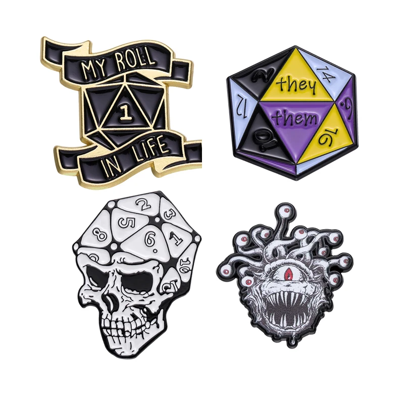 

Cartoon Metal Punk Enamel Pins Funny Hot Game Brooches Lapel Badge Backpack Clothes Collar Jewelry Pin Gift for Kids Friends