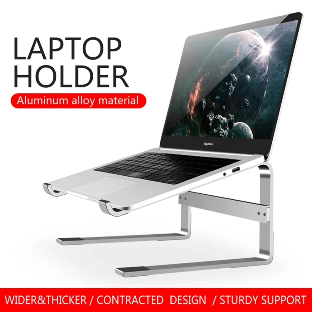 Laptop Stand Notebook Aluminum Riser Holder For Macbook Air Pro Dell HP