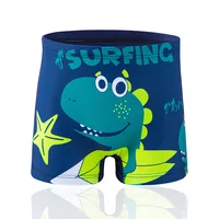 New Children's Swimming Trunks Boys Middle and Small Children Multicoloured Cartoon Animal Flat Swimming Trunks Beach Trousers 2