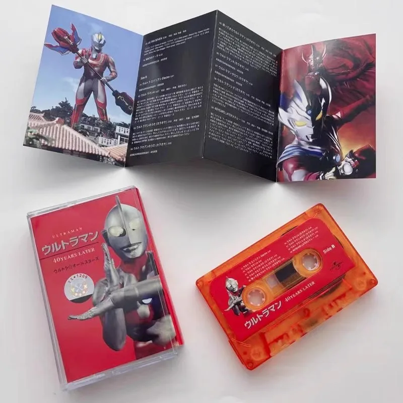 

Cartoon Ultraman Shin Hayata Music Tapes Cosplay Cassettes UltraSeven Soundtracks Box Walkman Car Party Masquerade Tape Music