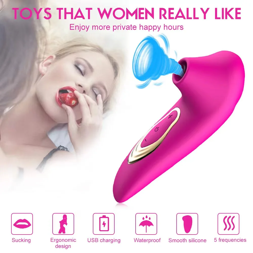 

Powerful Clit Sucker Vibrator Tongue Vibrating Nipple Sucking Blowjob Clitoris Stimulator Etotic Sex Toys for Women Masturbator