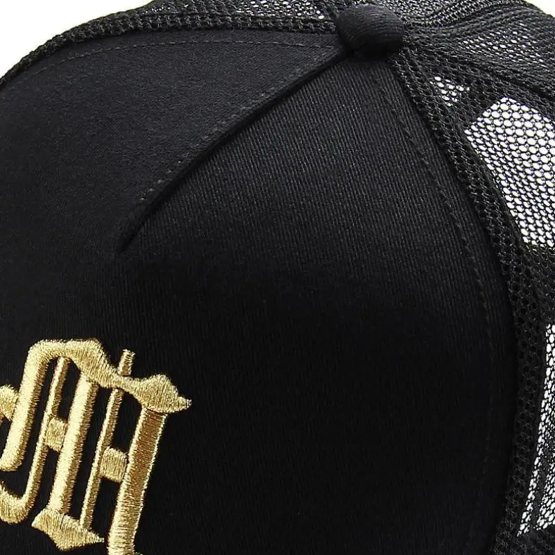 60-65cm Plus Größe Baseball Kappe Für Männer 100% Baumwolle Sommer Mesh Net Trucker Dad 5 Panel Hüfte hop Snap Zurück Frauen Sonne Hüte Gorras – Detail 5
