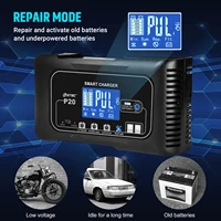 HTRC 10A/15A/20A/25A Battery Charger 12V 24V Pulse Repair Charge for Lead-Acid Lithium LiFePO4 Battery Car Motorcycle Charger - Image 5