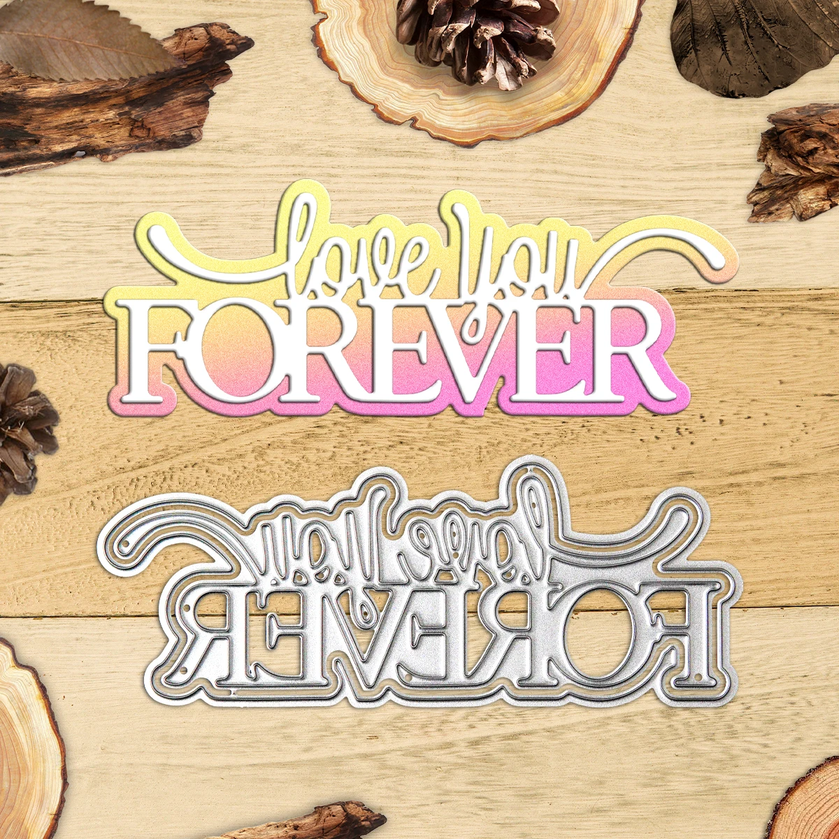 

MangoCraft Love You Forever Mini Cutting Dies DIY Scrapbooking Supplies Metal Cut Dies Knife Mold For Cards Making Albums Decor
