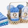 1Pc 50g Milk Cotton Yarn for Knitting Crochet Soft Wool Yarn Rainbow threads Scarf Sweater blanket sock DIY Needlework line 5
