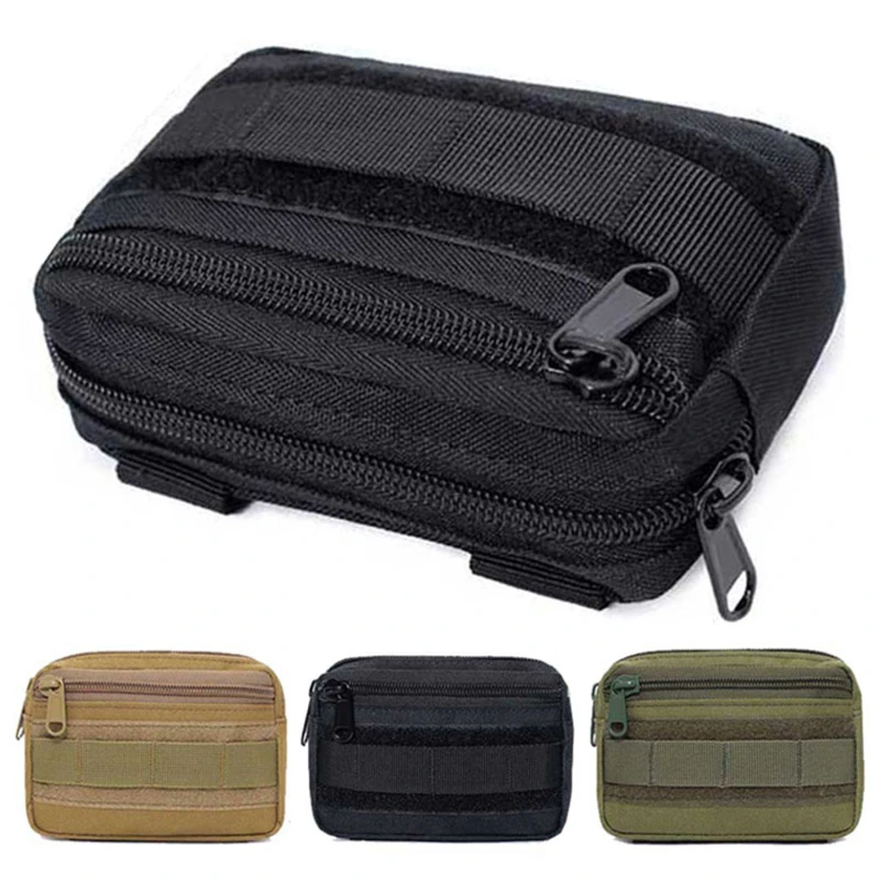 

Double Layer Military EDC Pack Men Tactical Molle Waist Belt Nylon Hip Pouch Fanny Pack Camping Hunting Accessories Utility Bag