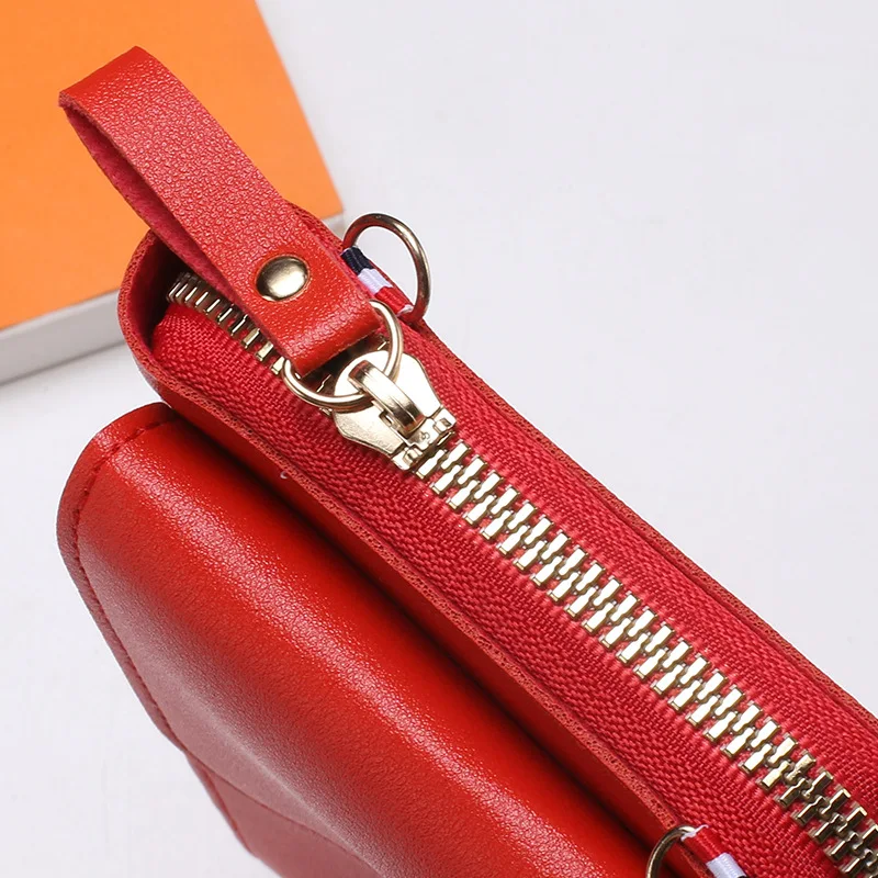 Guang Tong, Bags, Guang Tong Genuine Leather Red Wallet