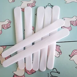 10-Piece Curved Cosmetic Spatula Set (White)