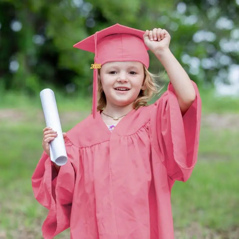 Kids Graduation Gown and Cap with 2023 Badge Tassel Graduation Sash School  Uniforms Set Preschool Primary Ceremony Costume - AliExpress