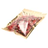 100pcs One Side Transparent Gold Aluminum Foil Zip Lock Bags - Food Grade Zipper Reusable Plastic Pouches Christmas Gift Package 3