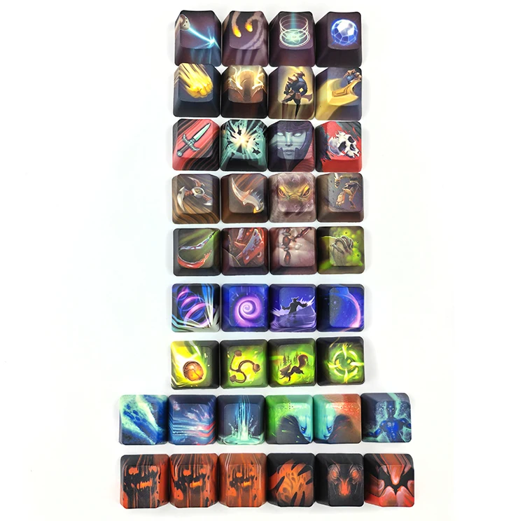 Teclado Mecânico, Cereja, OEM, Perfil XDA, Keycap para Dota 2, 1 Set