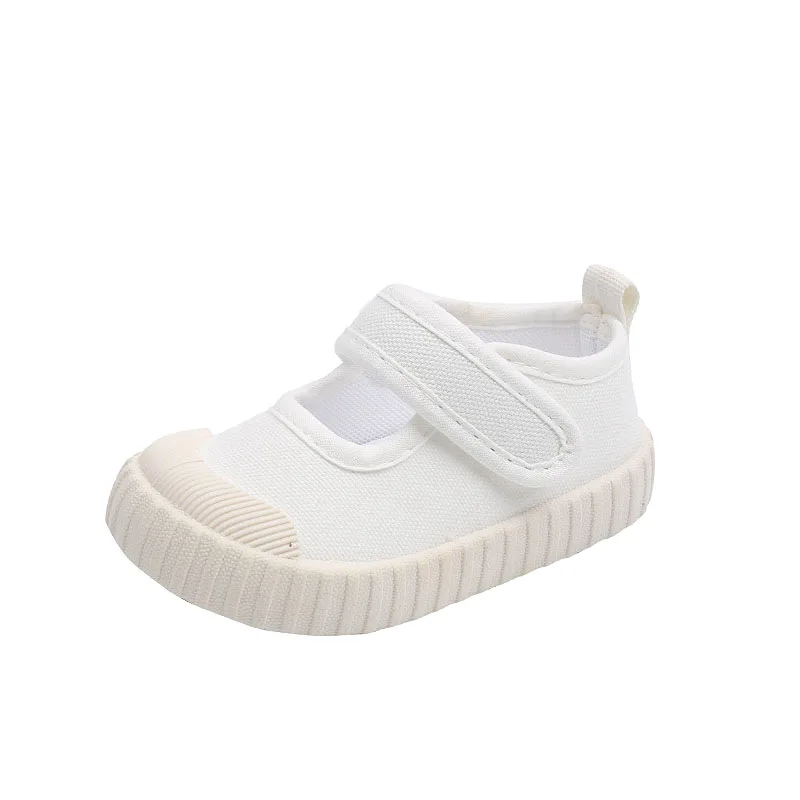 2023 Shallow Mouth Sneakers Girls' Shoes Canvas Shoes Autumn Children's Shoe for Girl Kindergarten Princess Shoes Soft Kid Shoes 6