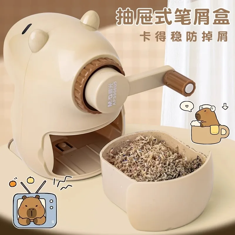 M&G Rotary Pencil Roller Pencil Sharpener Office School Desk Pencil Marker Stationeryrpsharpnepsosdpshpnes