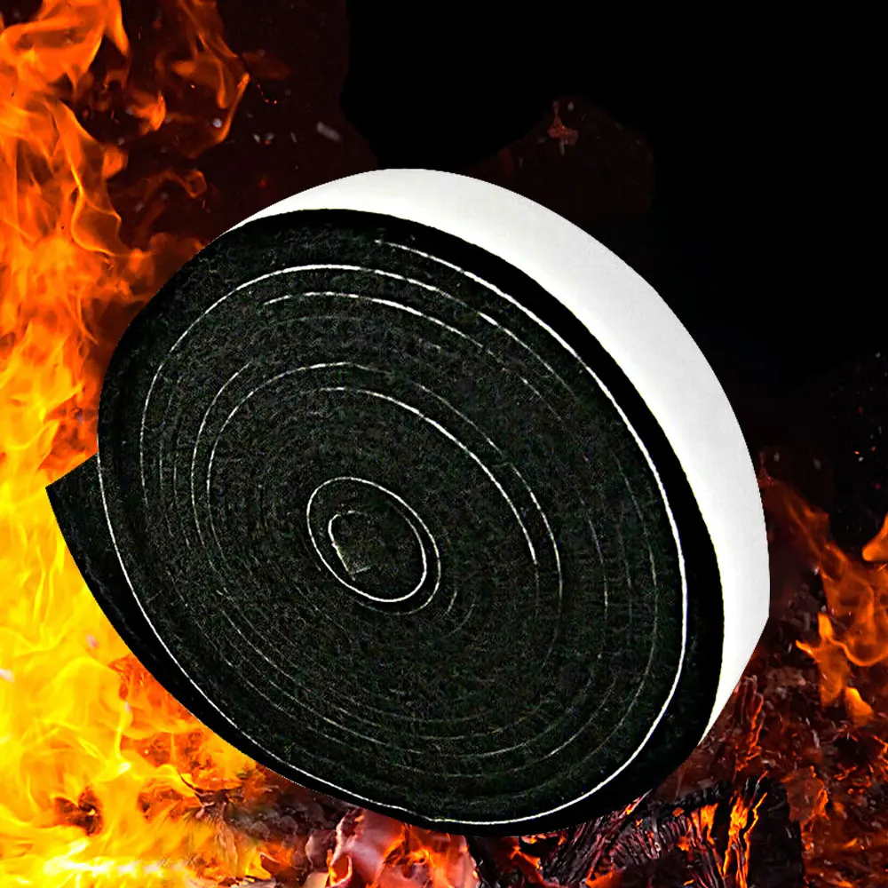 High Temperature Resistant Barbecue Grill Smoker Gasket Barbecue Door Cover Self-Adhesive Flame Retardant Sealing Tape bbq cover smoker accessories smoker accessory