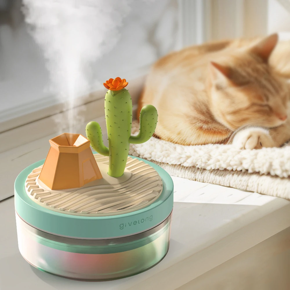 Landscape Air Humidifier Small Spray Hydration Household Silent Bedroom Desktop Car USB Aromatherapy Humidifiers Diffuser