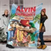 Cartoon Alvin & The Chipmunks Blanket Cute Animal Flannel Fluffy Throw Blanket Children and Adult Gift Sofa Travel Camping 3