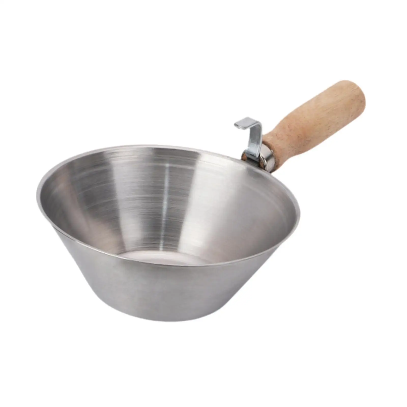 Cement Bucket Scoops Wooden Handle Sturdy for Drywall Plasterers Bricklaying