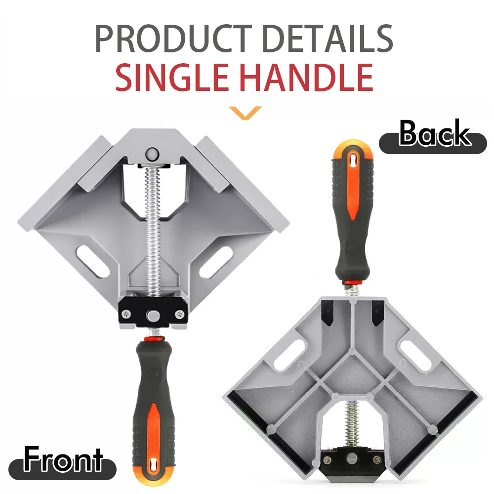 Handheld Woodworking Right Angle Clamp 90 Degree Right Angle Holder Glass Holder Fast Welding Clamps