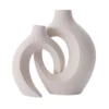 2 Pieces Nordic Style Flower Vase Flower Arrangements Planter Pots Tabletop Centerpieces Statue Decorative Bud Vase for Entrance 6