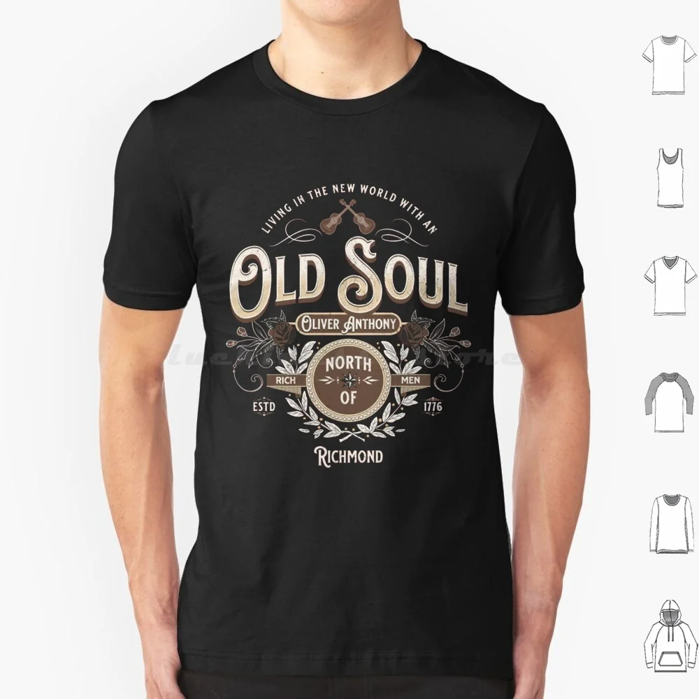 Oliver Anthony Old Soul T Shirt Uomo Donna Bambini 6Xl Oliver Anthony Rich Men North Of Byrd I Want To Go Home Musicista Oliver