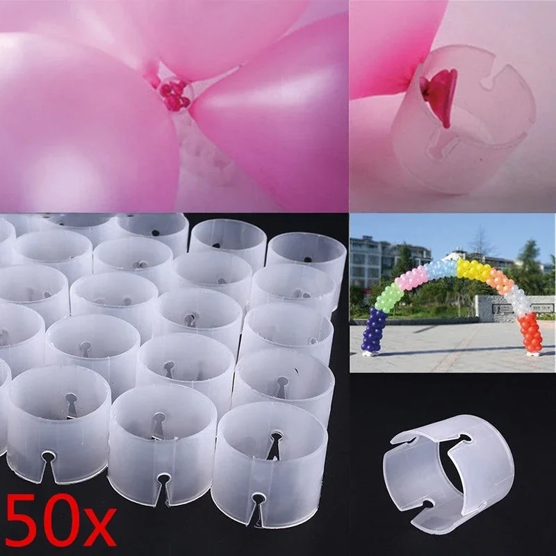 50Pcs balloon fixed buckle balloon arch circular buckle wedding arch DIY accessories opening arch bracket buckle wholesale