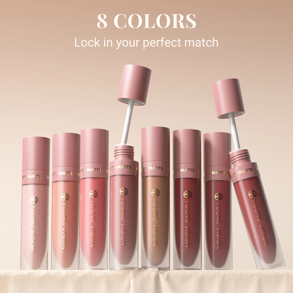 Velvet Matte Liquid Lipstick Set - 8 Long-Lasting Shades for Bold & Beautiful Lips