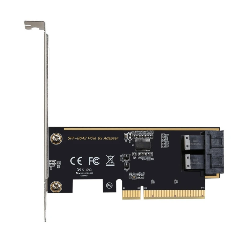 

Efficient SFF8643 PCIE 8X Adapters Card Converters Card 32Gbps Most Throughputs Card for Enthusiasts, Gamers, and Users