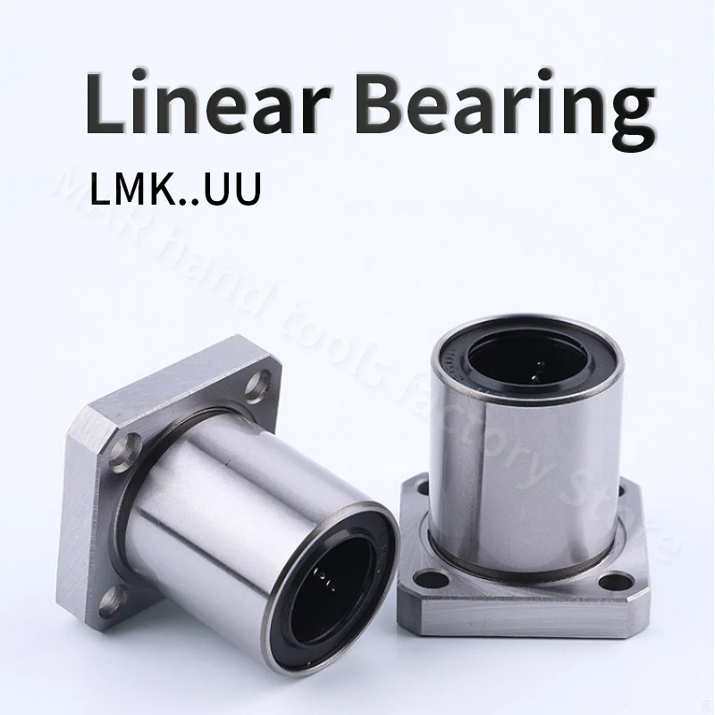 Квадратный фланцевый линейный подшипник LMK6UU LMK8UU LMK10UU LMK12UU LMK13UU LMK16UU LMK60UU точный подшипник для линейного стержня 3D-принтера
