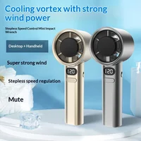 HOMEFISH Portable Handheld Fan USB Rechargeable High-Speed Electric Cooling Fan for Personal Use 1